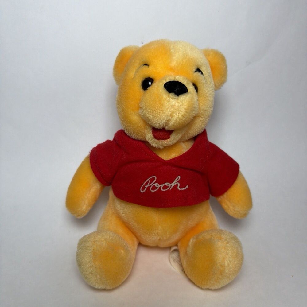 Vintage Winnie the Pooh 8" Plush Disneyland Walt Disney World Stuffed Animal